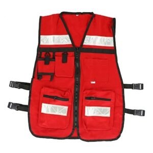 CHALECO BRIGADISTA, ROJO, MARCA CABEL, MODELO 03-0603-0303-02TM