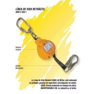 LINEA DE VIDA RETRACTIL, MARCA CABEL, MODELO 03-0607-3202-00