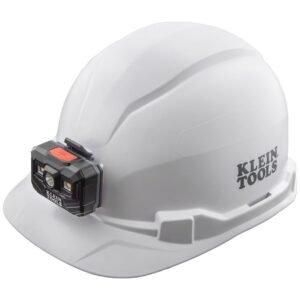 CASCO SIN VENTILACION, TIPO CACHUCHA, CON LINTERNA FRONTAL RECARGABLE, MARCA KLEIN TOOLS, MODELO 60107RL