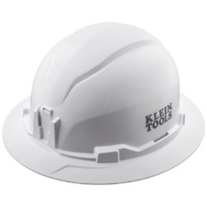 CASCO SIN VENTILACION, ALA COMPLETA, COLOR BLANCO, MARCA KLEIN TOOLS, MODELO 60400