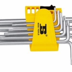 JUEGO DE LLAVES HEXAGONALES (ALLEN) TORX, DE 9 PIEZAS, T10 A T50, BOSI TOOLS, BS423170