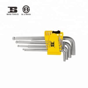 JUEGO DE LLAVES HEXAGONALES (ALLEN), CON CABEZA DE BOLA, DE 1/16" A 3/8", MARCA BOSI TOOLS, MODELO BS423181