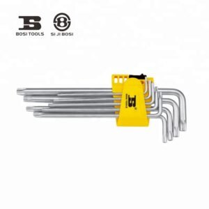 JUEGO DE LLAVES HEXAGONALES (ALLEN) TORX, DE 9 PIEZAS, T10 A T50, MARCA BOSI TOOLS, MODELO BS423192