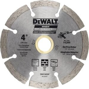DISCO PARA CORTE DE CONCRETO DE 4-1/2", DIAMANTADO, MARCA DEWALT, MODELO 47402HP