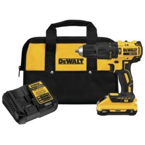 KIT DE TALADRO PERCUTOR/ATORNILLADOR INALAMBRICO DE1/2" 20V, 300W, MARCA DEWALT, MODELO DCD7781D1-B3: 1 BAT 2AH + CARG + BOLSO