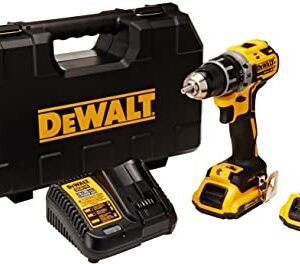 KIT DE TALADRO ATORNILLADOR INALAMBRICO DE 1/2" 20V, 350W, MARCA DEWALT, MODELO DCD791D2-B3: 2 BAT 2AH + CARG + ESTUCHE