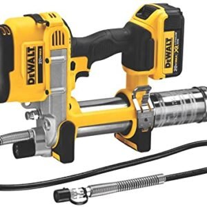 KIT DE PISTOLA ENGRASADORA INALAMBRICA, MARCA DEWALT, MODELO DCGG571M1, INCLUYE: 1 CAR + 1 BAT 5AH + BOLSO