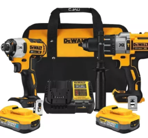 KIT DE TALADRO PERCUTOR + ATORNILLADOR DE IMPACTO DE 1/2", MARCA DEWALT, MODELO DCK299H2-B3: 2 BAT 5AH + CARG + BOLSO