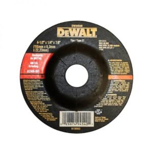 DISCO PARA DESBASTE DE METAL DE 7" X 1/4" X 7/8", MARCA DEWALT, MODELO DW44580
