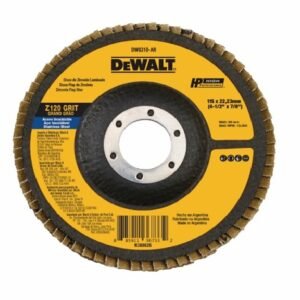 DISCO PARA LIJAR DE ZIRCONIO DE 4-1/2"X7/8", GRANO 120, PARA ACERO INOXIDABLE, MARCA DEWALT, MODELO DW8310-AR (BR)