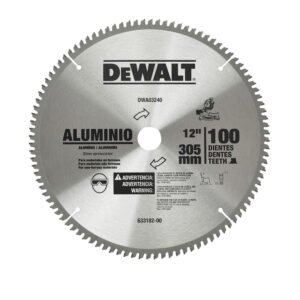 DISCO PARA SIERRA DE 12" 100T, MARCA DEWALT, MODELO DWA03240
