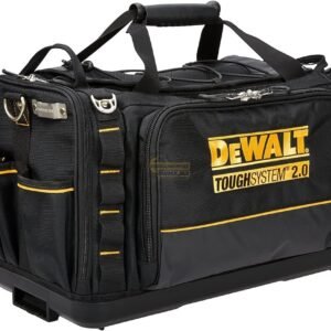 BOLSO PORTAHERRAMIENTAS IMPERMEABLE Y BASE INYECTADA, TIPO TOUGHSYSTEM 2.0, DE 22.5" DE LARGO, 13.13" DE ANCHO, 15" DE ALTO, MARAC DEWALT, MODELO DWST08350