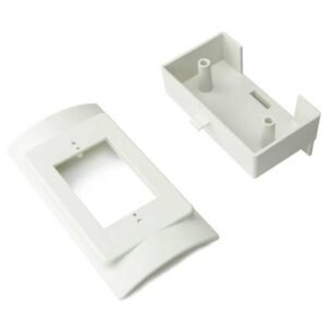 CAJA PLASTICA 2"X4" PARA INSTALACION LATERAL EN CANALETA PLASTICA DE 4.5", MARCA HELLERMANN TYTON