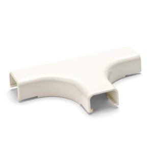 TEE PARA CANALETA PLASTICA DE 3/4", 6' DE LARGO, COLOR IVORY, MARCA HELLERMANN TYTON