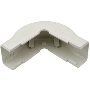 ESQUINA EXTERNA PARA CANALETA PLASTICA DE 1-1/4", 6' DE LARGO, COLOR IVORY, MARCA HELLERMANN TYTON