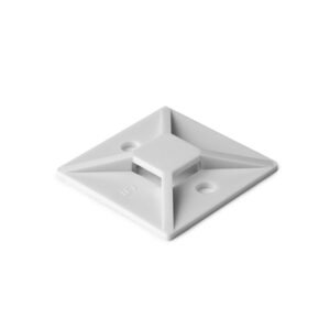 CUADRO ADHESIVO COLOR BLANCO 1.12" X 1.12", MARCA HELLERMANN TYTON