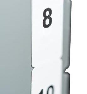 ETIQUETAS DE FASE PARA PANELES ELECTRICOS,1"x0.5", COLOR BLANCO, ROLLO 2500'. PARA IMPRESORAS, MARCA HELLERMANN TYTON