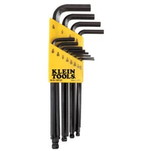 JUEGO DE LLAVES HEXAGONALES (ALLEN) TIPO L, PULGADAS, CON CABEZA DE BOLA, 12 PIEZAS, MARCA KLEIN TOOLS, MODELO BLK12