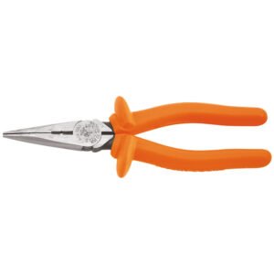 TENAZA DE PUNTA DE 8" AISLADA 1000V (ALICATE DE CORTE LATERAL), MARCA KLEIN TOOLS, MODELO D203-8-INS