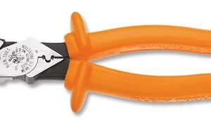 TENAZA DE CORTE LATERAL AISLADA 1000V DE 9", CON REMACHADORA, MARCA KLEIN TOOLS, MODELO D213-9NE-CR-INS