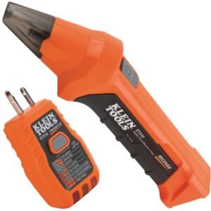DETECTOR DIGITAL DE CORTACIRCUITOS, CON PROBADOR DE TOMAS GFCI, MARCA KLEIN TOOLS, MODELO ET310