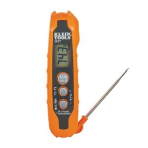 TERMOMETRO DOBLE INFRARROJO Y SONDA DE -40 A 300 °C, RELACION 8:1, MARCA KLEIN TOOLS, MODELO IR07