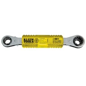 LLAVES DE ESTRIAS DE LINIERO CON MATRACA, AISLADA 1000V, 4 EN 1, 1/2'', 9/16'', 5/8'' Y 3/4'', MARCA KLEIN TOOLS, MODELO KT223X4-INS