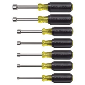 JUEGO DE DESTORNILLADORES DE CUBO DE 7 PIEZAS, DE 3/16" A 1/2", MARCA KLEIN TOOLS, MODELO 631M