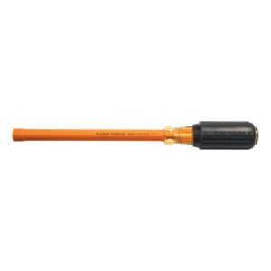 DESTORNILLADOR AISLADO 1000V, PARA CUBO DE 1/4"X6", MARCA KLEIN TOOLS, MODELO 646-1/4-INS