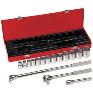 JUEGO DE CUBOS DE 1/2", DE 16 PIEZAS, DE 7/16" A 1-1/4", MARCA KLEIN TOOLS, MODELO 65512