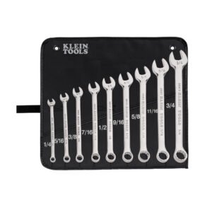 JUEGO DE LLAVES COMBINADAS 9 PIEZAS, DE 1/4" A 3/4", MARCA KLEIN TOOLS, MODELO 68402