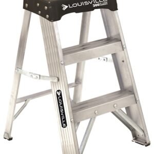 ESCALERA TIPO A DE 2 PIES, ALUMINIO, 300 LB, MARCA LOUISVILLE