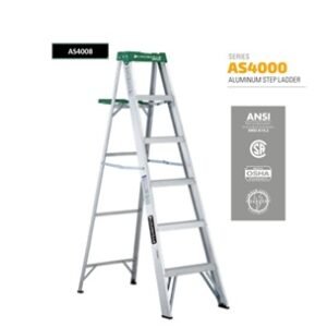 ESCALERA TIPO A DE 8 PIES, ALUMINIO, 225 LB. MARCA LOUISVILLE