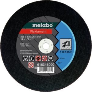 DISCO PARA CORTE DE METAL DE 14" X 1/8" X 1", (355X3.X25.4 MM), MARCA METABO, MODELO 616346000