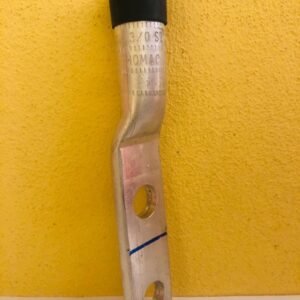 TERMINAL DE DOBLE OJO P/C #3/0 AL Y CU CON AGUJERO DE 1/2", MODELO AL3/0N-2, MARCA THOMAS & BETTS