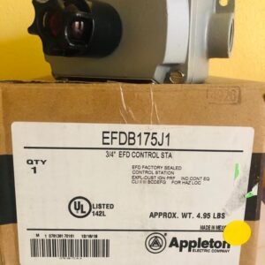 CAJA DE REGISTRO A PRUEBA DE EXPLOSION PARA LUZ PILOTO, MODELO EFDB175J1, MARCA APPLETON