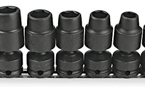 JUEGO DE CUBOS DE IMPACTO DE 1/2" DE 7 PIEZAS, DE 7/16" A 13/16", MARCA PROTO, MODELO J74142