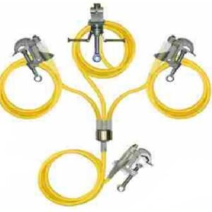 SET DE JUEGO DE PUESTA A TIERRA DE 4 VIAS CON CABLE #1/0 AWG, MARCA RELIABLE, MODELO GCOD34x1/0