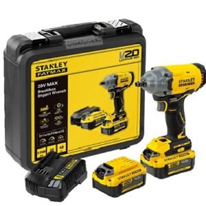 KIT DE LLAVE DE IMPACTO DE 1/2" INALAMBRICA, 370 NM, MARCA STANLEY, MODELO SBW920M2K-B3: 2 BAT 4AH + CARG + ESTUCHE